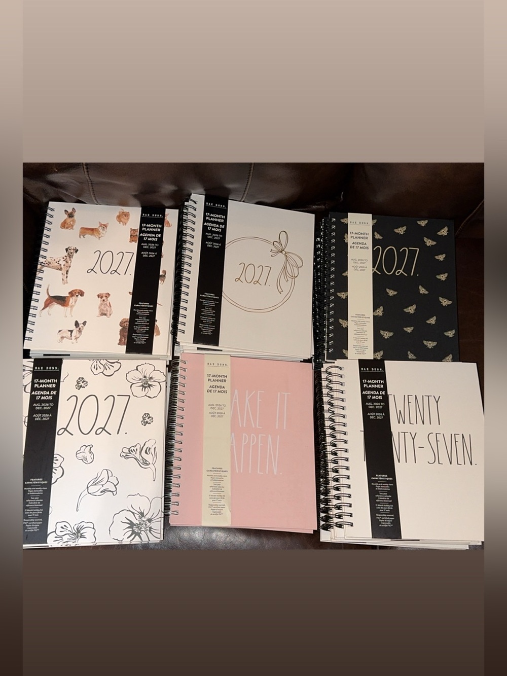 NWT Rae Dunn 2027 Hardback 17
Month Planner Calendar HTF
Monthly Weekly Views
